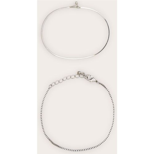Lot de bracelets jonc et en chaîne fine - PrettyLittleThing - Modalova