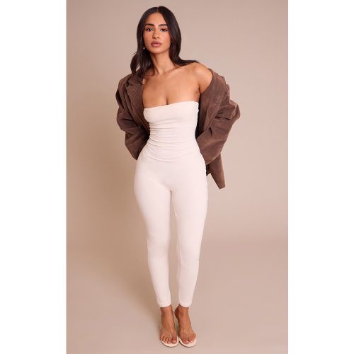 Petite Combinaison bustier ajustée en jersey à contours | Taille Medium - PrettyLittleThing - Modalova