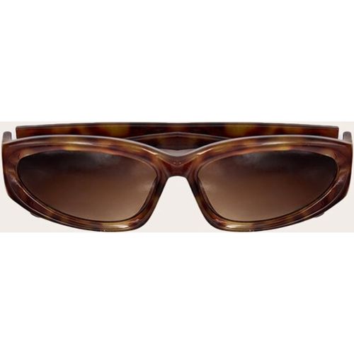 Lunettes de soleil angulaires épaisses en écailles - PrettyLittleThing - Modalova
