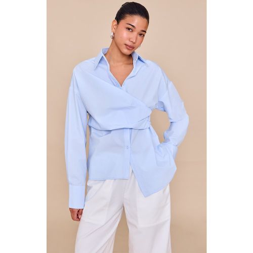 Chemise à détail drapé asymétrique - PrettyLittleThing - Modalova
