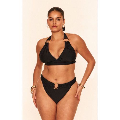 Plus Bas de maillot de bain tanga à empiècement anneau - PrettyLittleThing - Modalova