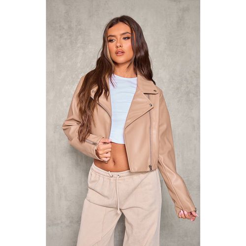 Veste perfecto en PU à épaules matelassées et zip - PrettyLittleThing - Modalova