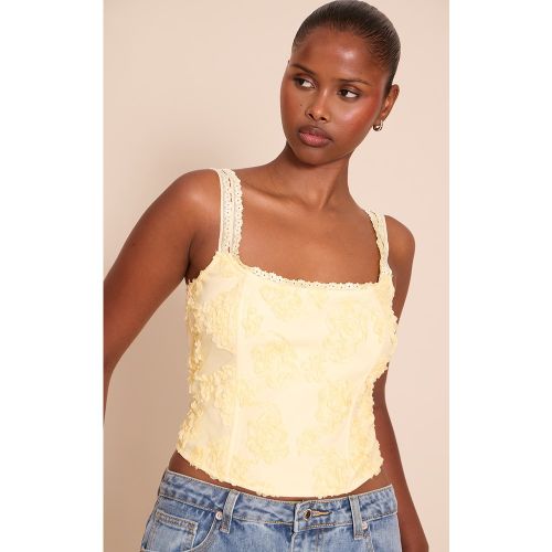 Corset fleuri à lisérés structurants - PrettyLittleThing - Modalova