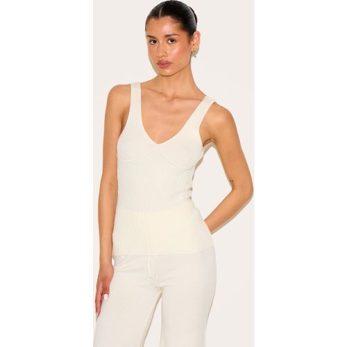 Tall Débardeur long en maille tricot côtelée - PrettyLittleThing - Modalova