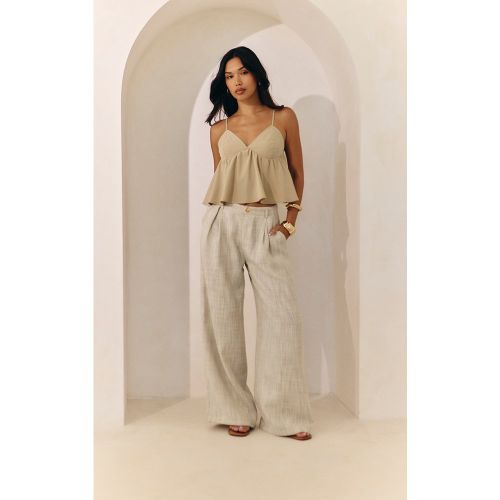 Pantalon de tailleur large en maille tweed - PrettyLittleThing - Modalova
