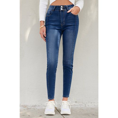 Jean skinny avec doubles boutons moyen - CUPSHE - Modalova