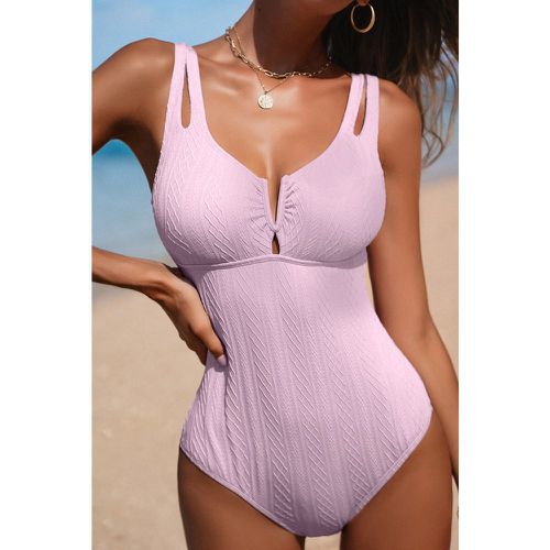 Maillot de bain une pièce à col scoop avec fil en V - CUPSHE - Modalova