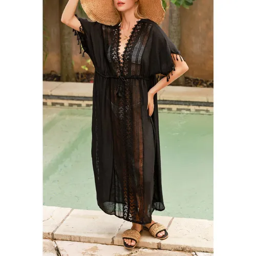 Robe cover up maxi en dentelle et manches courtes - CUPSHE - Modalova