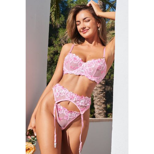 Ensemble de lingerie à broderie florale - CUPSHE - Modalova