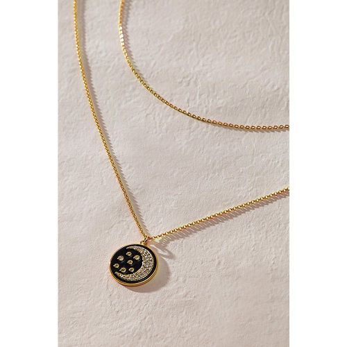 Collier à breloques lune ornée de cristaux dorés - CUPSHE - Modalova