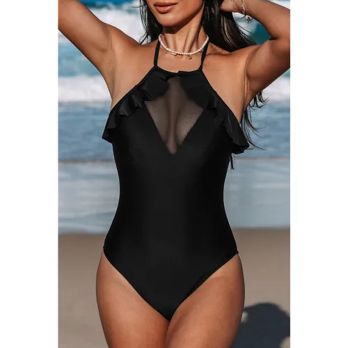 Maillot de bain une pièce ruché en mesh - CUPSHE - Modalova