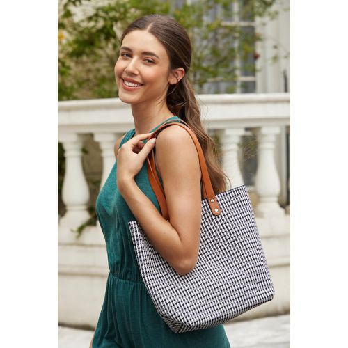 Sac pied-de-poule noir et blanc - CUPSHE - Modalova