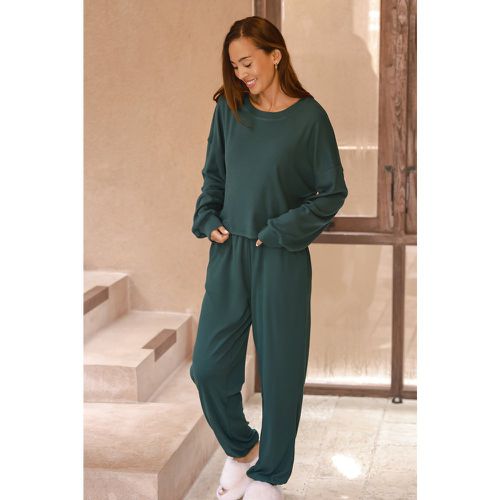 Ensemble de pyjama à col ras du cou et pantalon forêt - CUPSHE - Modalova