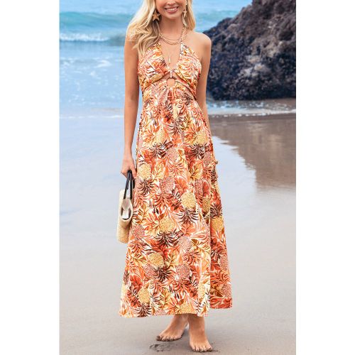 Robe longue tropicale à découpe - CUPSHE - Modalova