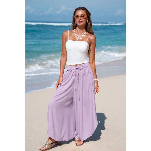 Pantalon lavande fendu sur le côté - CUPSHE - Modalova