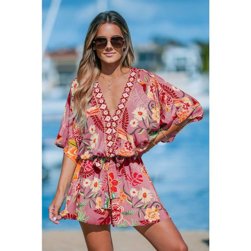 Robe courte florale tropicale - CUPSHE - Modalova