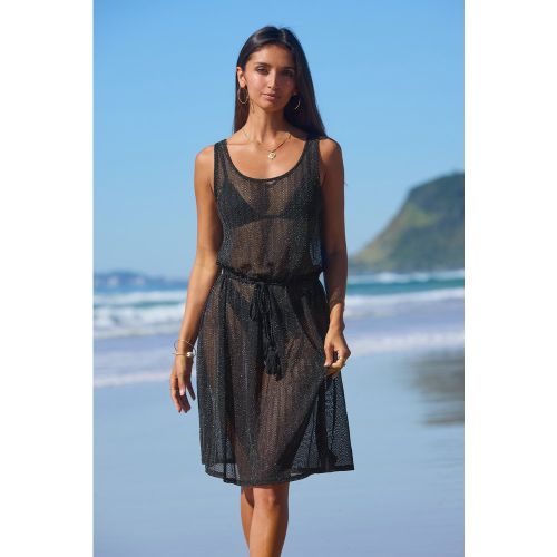 Robe cover up noire col scoop - CUPSHE - Modalova