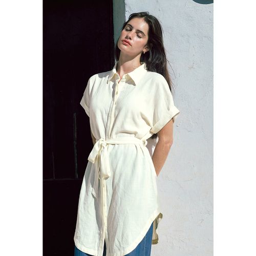 Robe chemise à manches dolman blanche - CUPSHE - Modalova