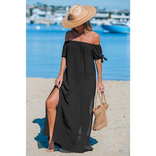 Robe cover up maxi à épaule dénudée et fentes sur les côtés - CUPSHE - Modalova