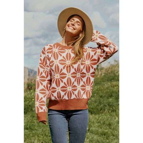 Pull kaléidoscope orange brûlé - CUPSHE - Modalova