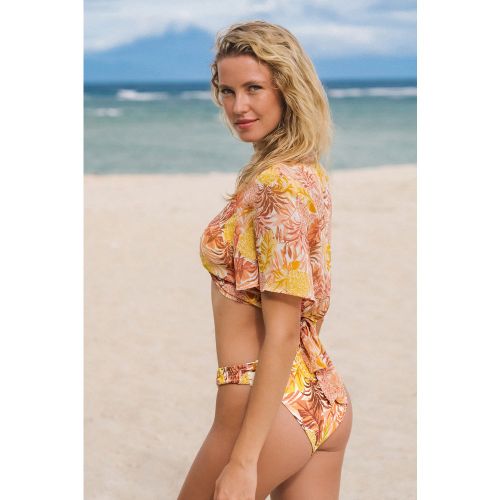 Top cover up tropical fermteure à nouer au dos - CUPSHE - Modalova