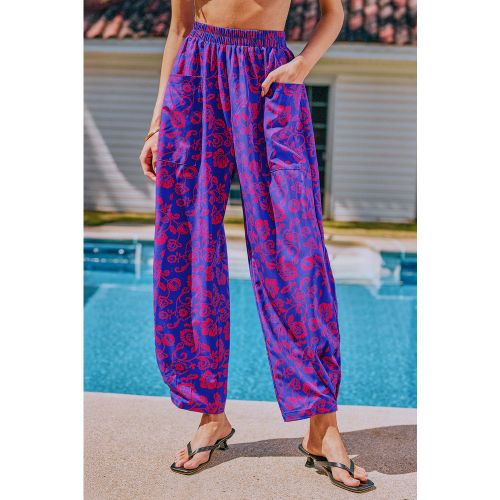 Pantalon cover up floral jambe fuselée - CUPSHE - Modalova