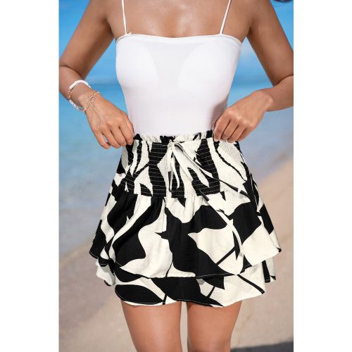 Paréo cover up noir à volants - CUPSHE - Modalova
