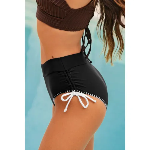 Bas de bikini taille haute jambe basse - CUPSHE - Modalova