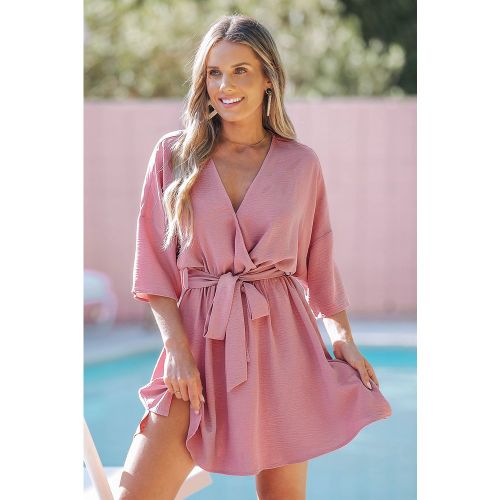 Robe cover up courte mauve - CUPSHE - Modalova