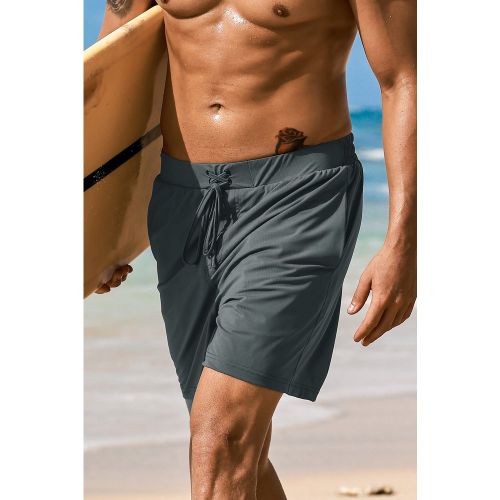 Short de plage gris à cordon et poches - CUPSHE - Modalova