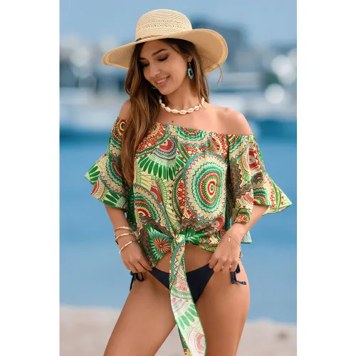 Haut cover up paisley épaule dénudée - CUPSHE - Modalova