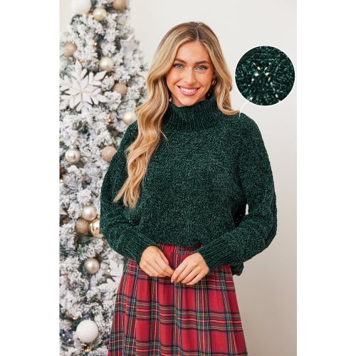 Pull à col roulé et motif losange - CUPSHE - Modalova