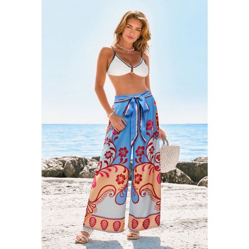 Paréo cover up long tropical à nouer à la taille - CUPSHE - Modalova
