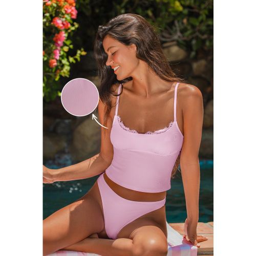 Tankini à col carré et jambe extra haute - CUPSHE - Modalova