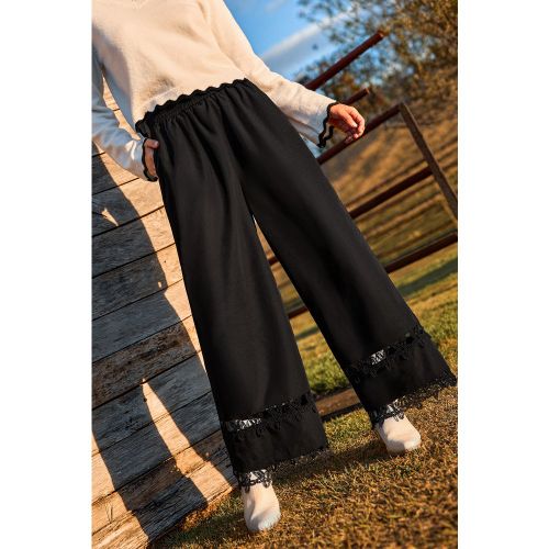 Pantalon à taille élastique et jambe droite - CUPSHE - Modalova
