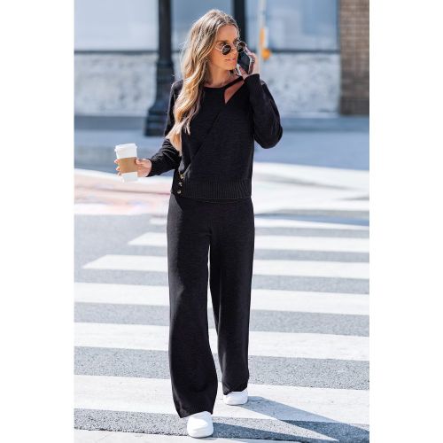 Pull à col rond et détail superposé - CUPSHE - Modalova