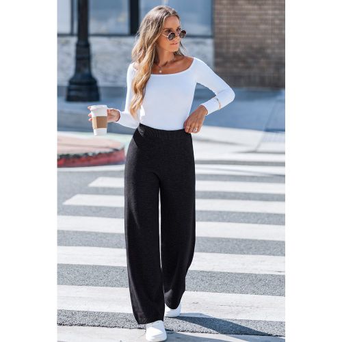 Pantalon en tricot à jambe lâche - CUPSHE - Modalova