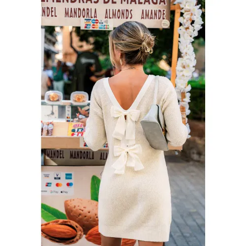 Robe pull courte à col rond et dos échancré - CUPSHE - Modalova