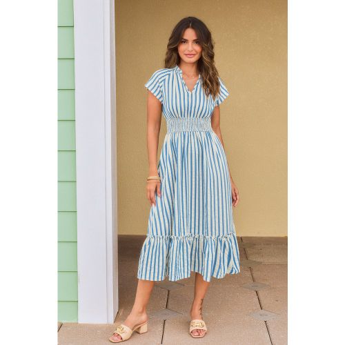 Robe à rayures taille smockée - CUPSHE - Modalova