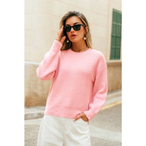 Pull en tricot recyclé à col rond - CUPSHE - Modalova