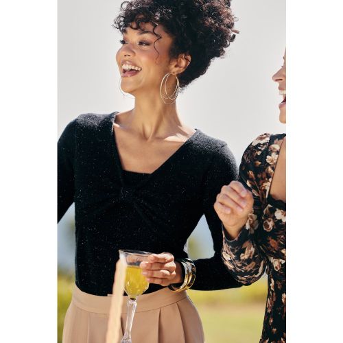 Pull en tricot à col V et effet superposé - CUPSHE - Modalova