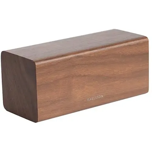 Réveil placage de bois Block LED - Karlsson - Modalova