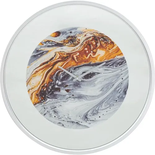 Horloge analogique murale Mirror Grey - Mauro Ferretti - Modalova