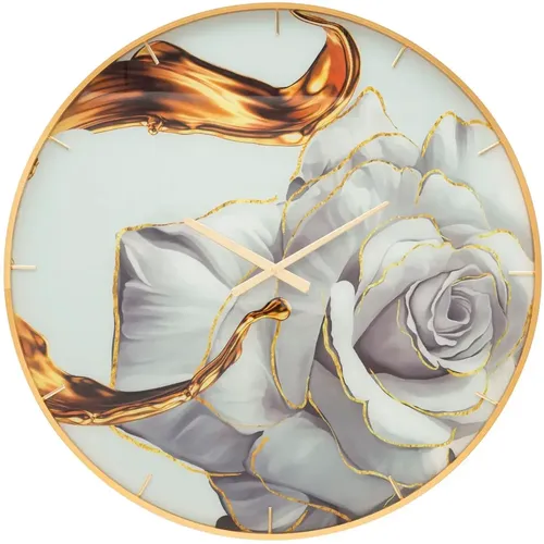Horloge analogique murale Glass Rose - Mauro Ferretti - Modalova