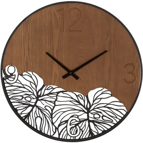 Horloge analogique murale en bois - Mauro Ferretti - Modalova