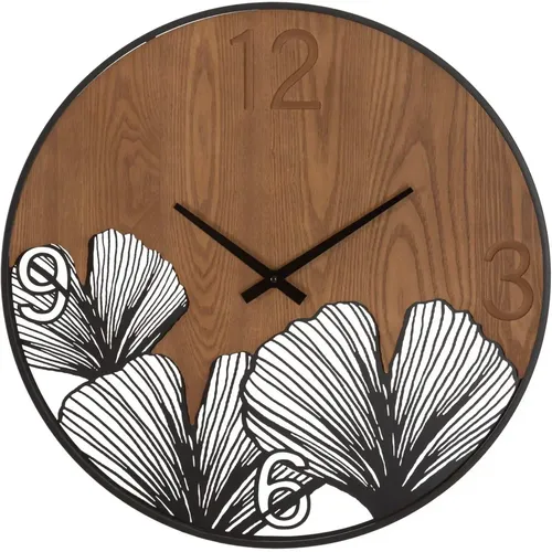 Horloge analogique murale Super Wood/Leaf - Mauro Ferretti - Modalova