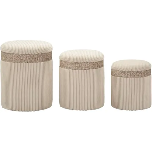 Pouf avec rangement Cortina (x3) - Mauro Ferretti - Modalova