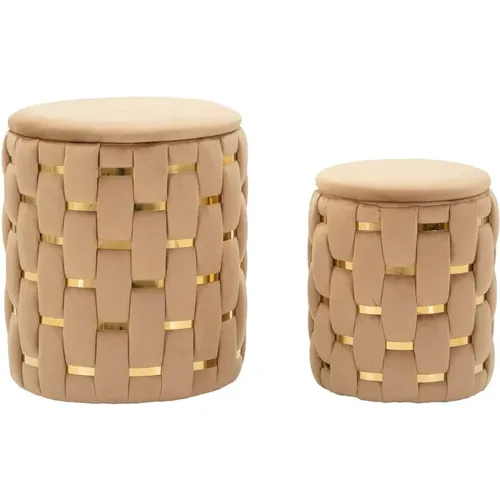 Pouf avec rangement Shanty (x2) - Mauro Ferretti - Modalova