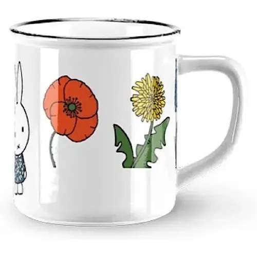 Mug Rétro Miffy Fleurs - Magic Touch of the Dutch - Modalova