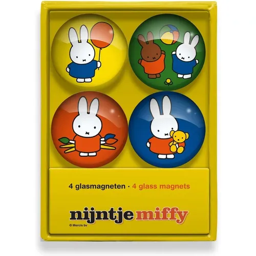 Aimants verre Miffy (x4) - Magic Touch of the Dutch - Modalova